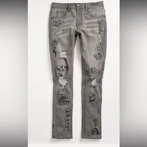 Zumiez Rogue Ninth Hall Gray Denim Jeans. Size 30W
